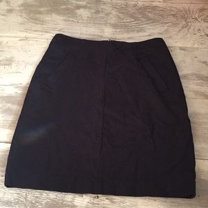 Lands End black skirt with pockets size 10